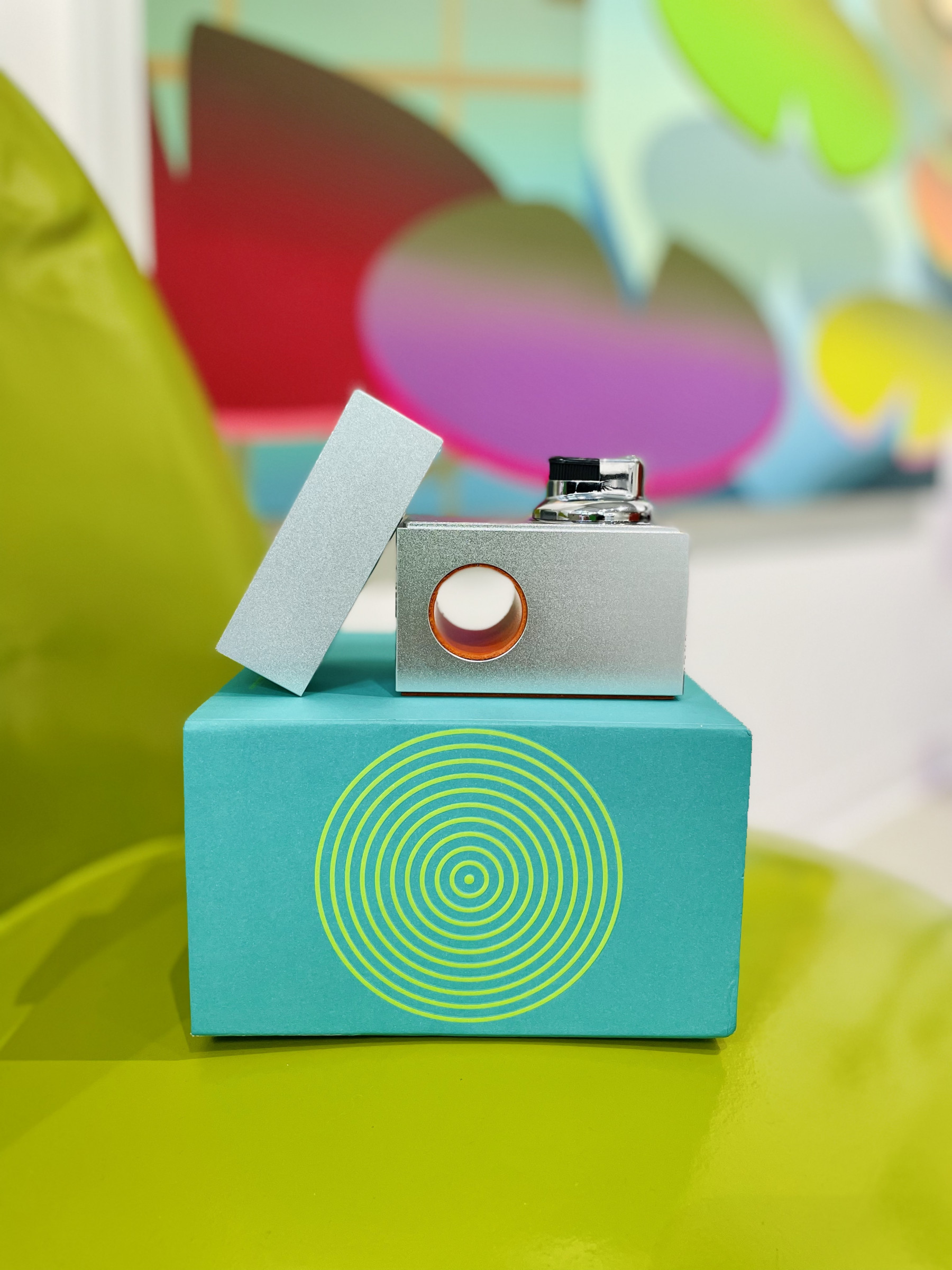 Houseplant Block Table Lighter Surface Design Dose