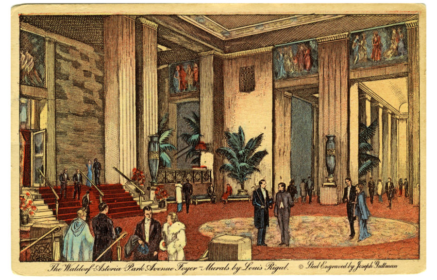 Vintage postcards from the Waldorf Astoria