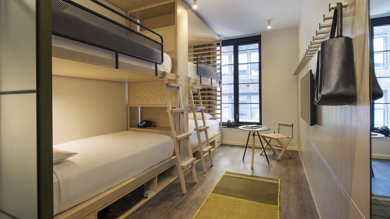 At Moxy Hotels S Third New York Outpost, Bunk Beds New York Hotel Las Vegas