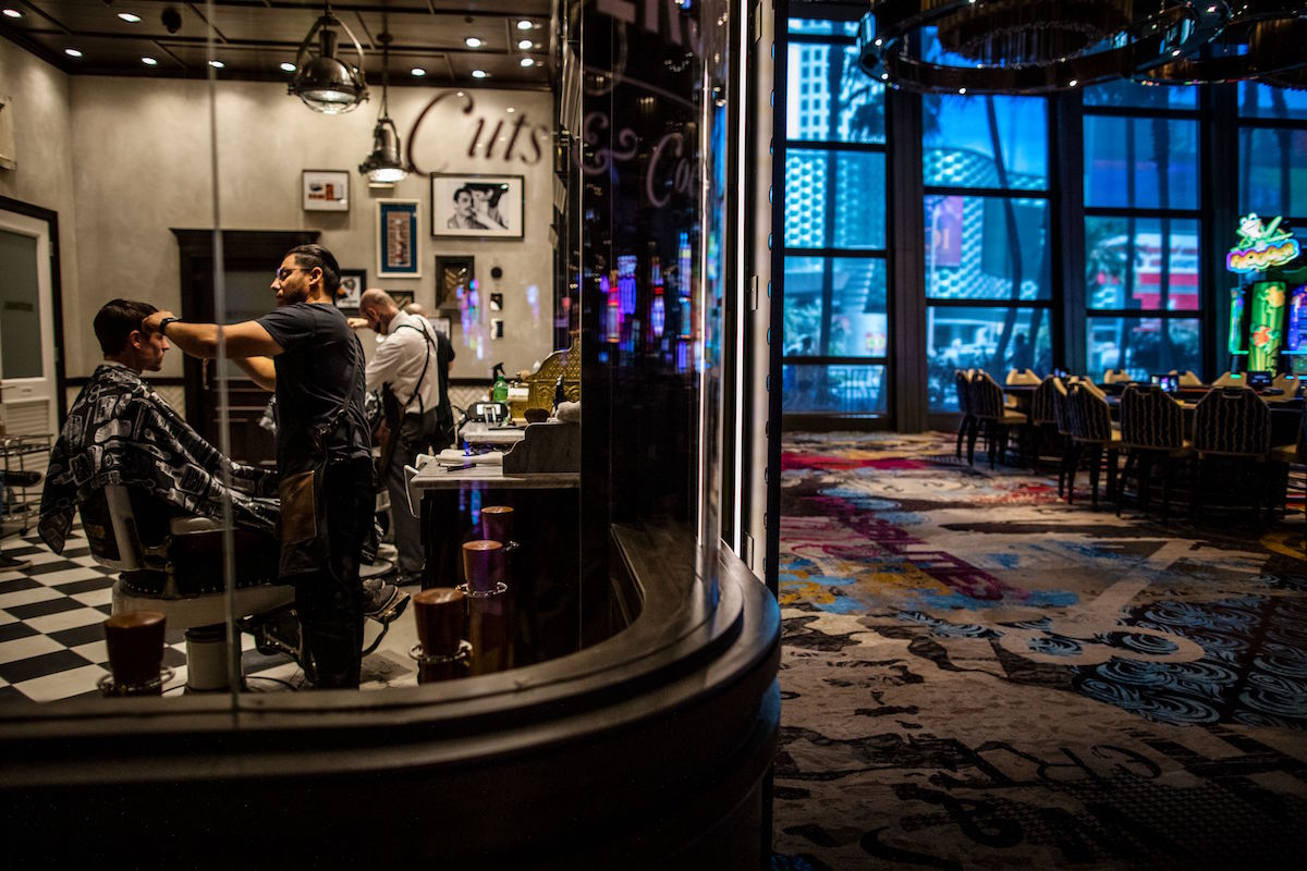 Barbershop Cuts and Cocktails inside the Cosmopolitan in Las Vegas