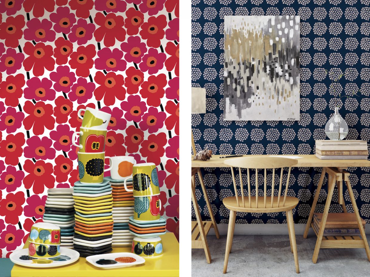 Marimekko Florals Now Grace Peel-and-Stick Wallpaper, and Other News –  SURFACE